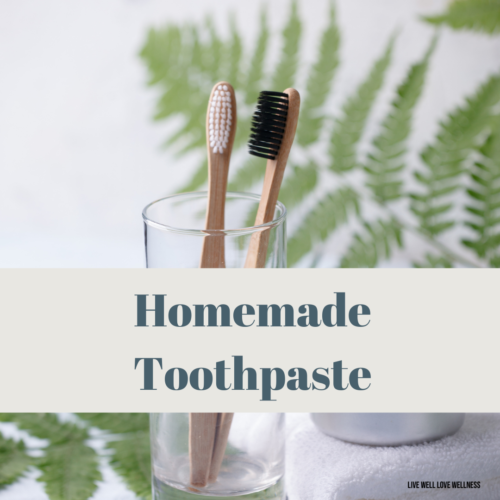 Homemade Toothpaste with coconut oil