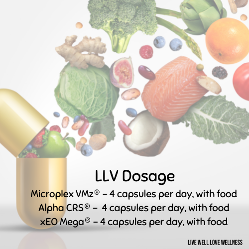 LLV Dosage to support a healthy lifestyle full of vitality and wellness