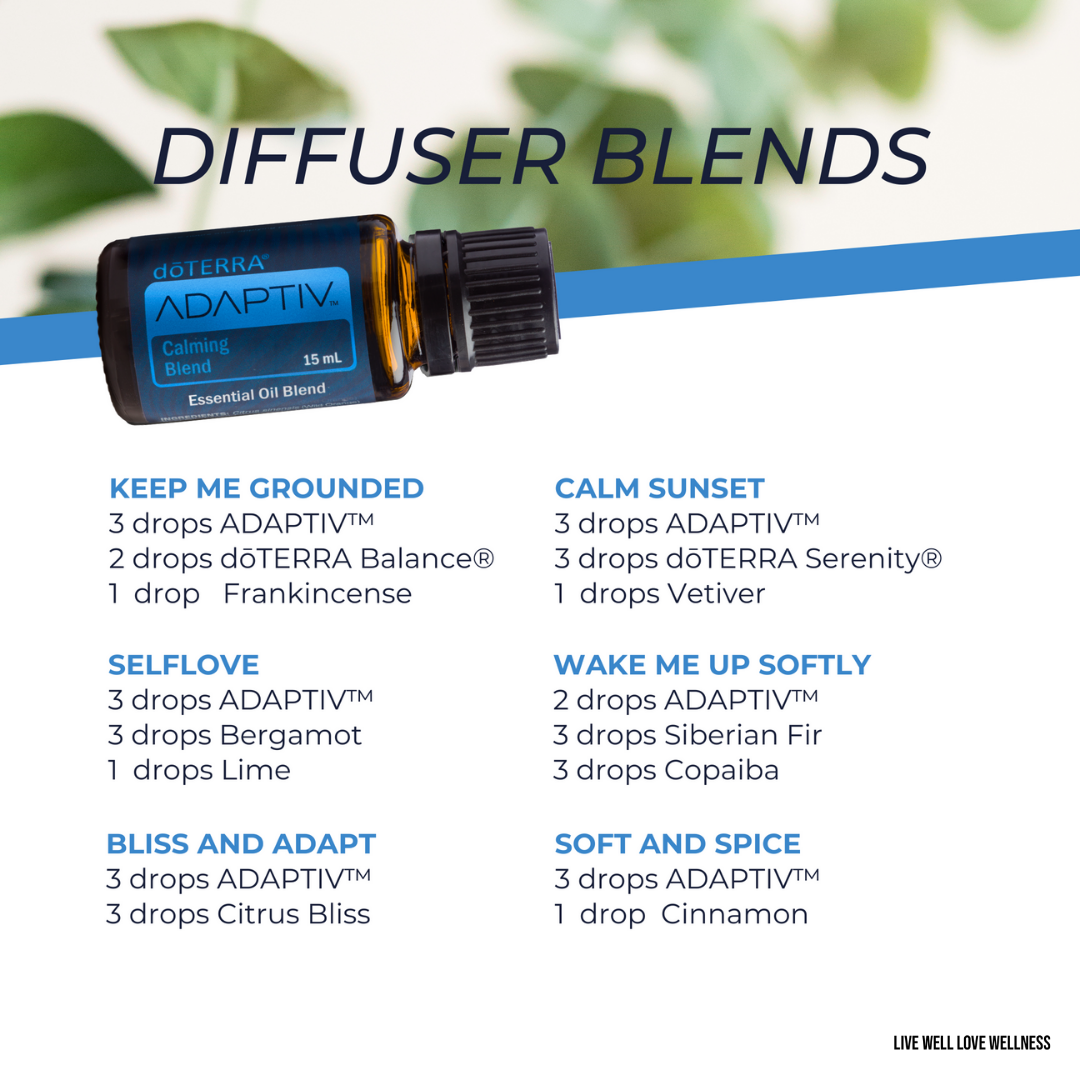 Adaptiv Diffuser Blends - LIVE WELL LOVE WELLNESS