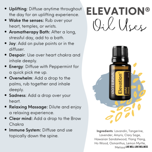 Benefits of using Elevation Essential Oil