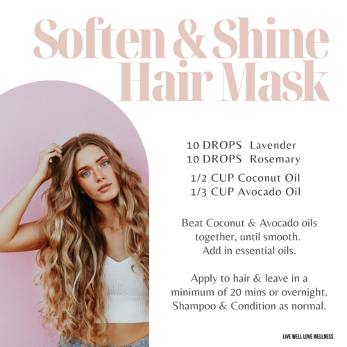 soften and shine hair mask for healthy looking hair