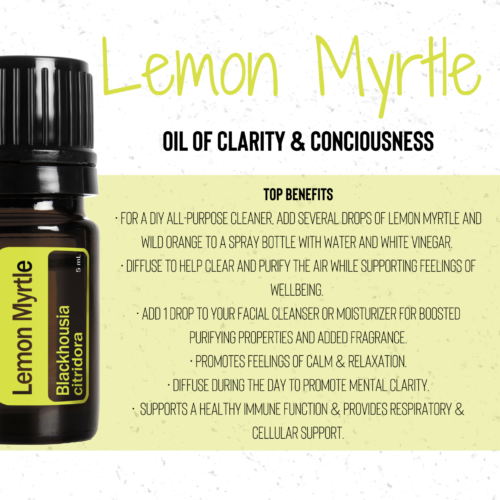 doTERRA Australia lemon myrtle the oil of clarity and consciousness