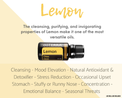 lemon essential oil is one of the doterra top 10 oils